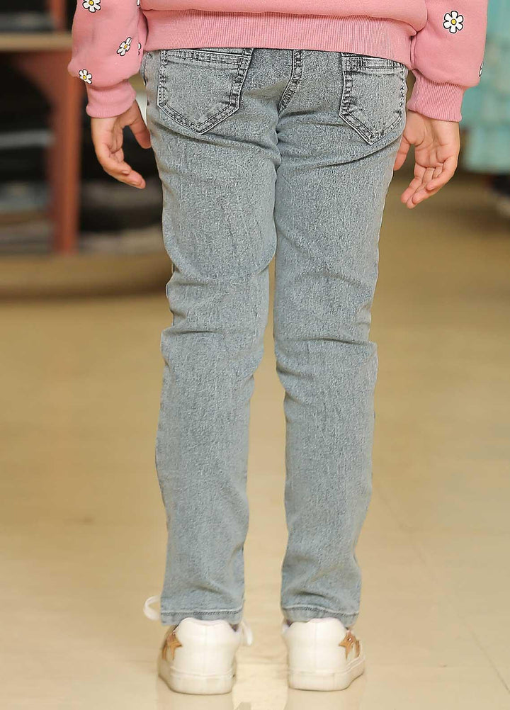 Sanaulla Exclusive Range  Casual Jeans for Girls -  341264 Light Blue