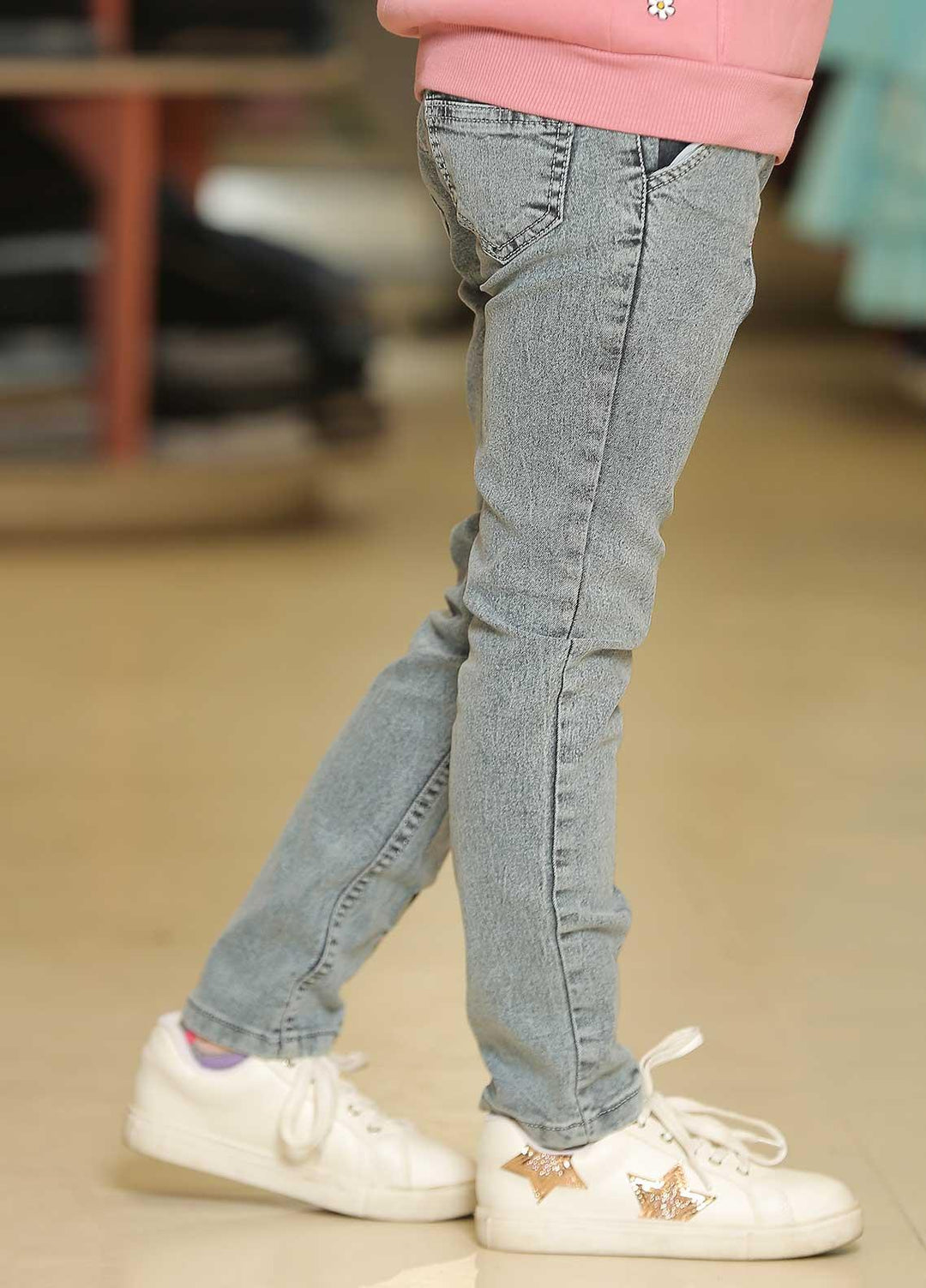 Sanaulla Exclusive Range  Casual Jeans for Girls -  341264 Light Blue