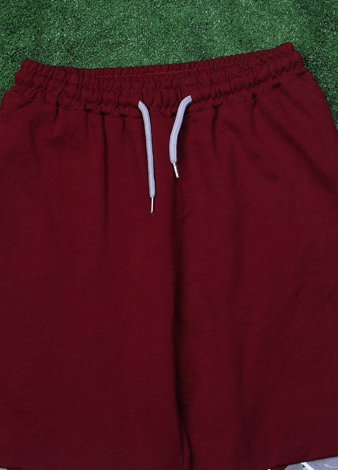 Sanaulla Exclusive Range Cotton Fancy Boys Shorts -  3240 Maroon