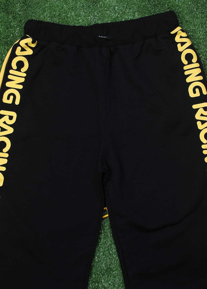 Sanaulla Exclusive Range Cotton Fancy Boys Shorts -  D-3068-2 Black