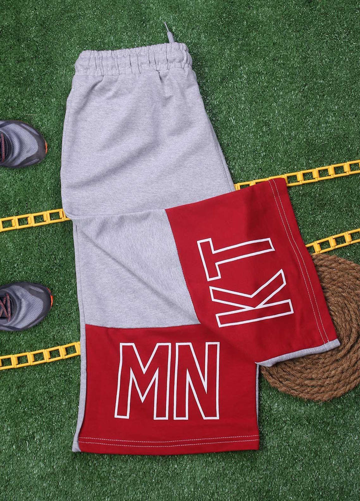 Sanaulla Exclusive Range Cotton Fancy Boys Shorts -  D-3083-2 Light Grey