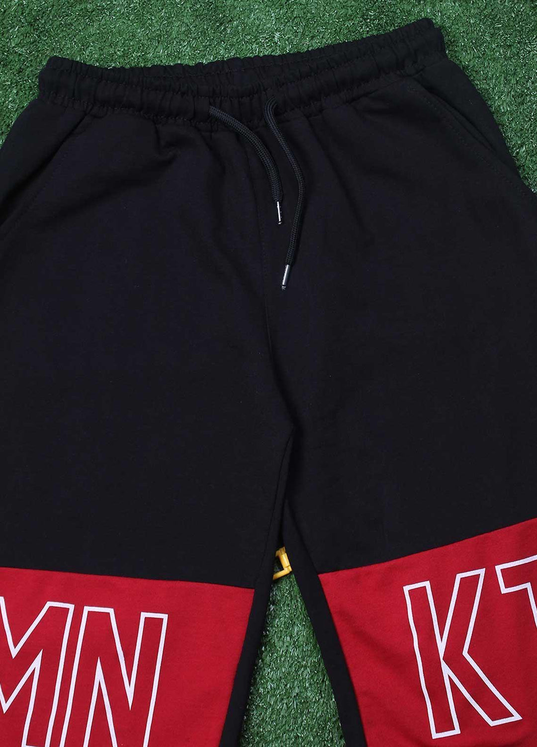 Sanaulla Exclusive Range Cotton Fancy Boys Shorts -  D-3083-2 Black