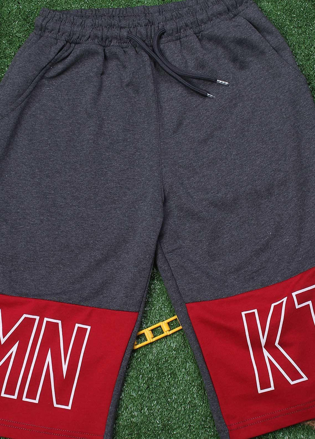 Sanaulla Exclusive Range Cotton Fancy Shorts for Boys -  D-3083-2 Dark Grey