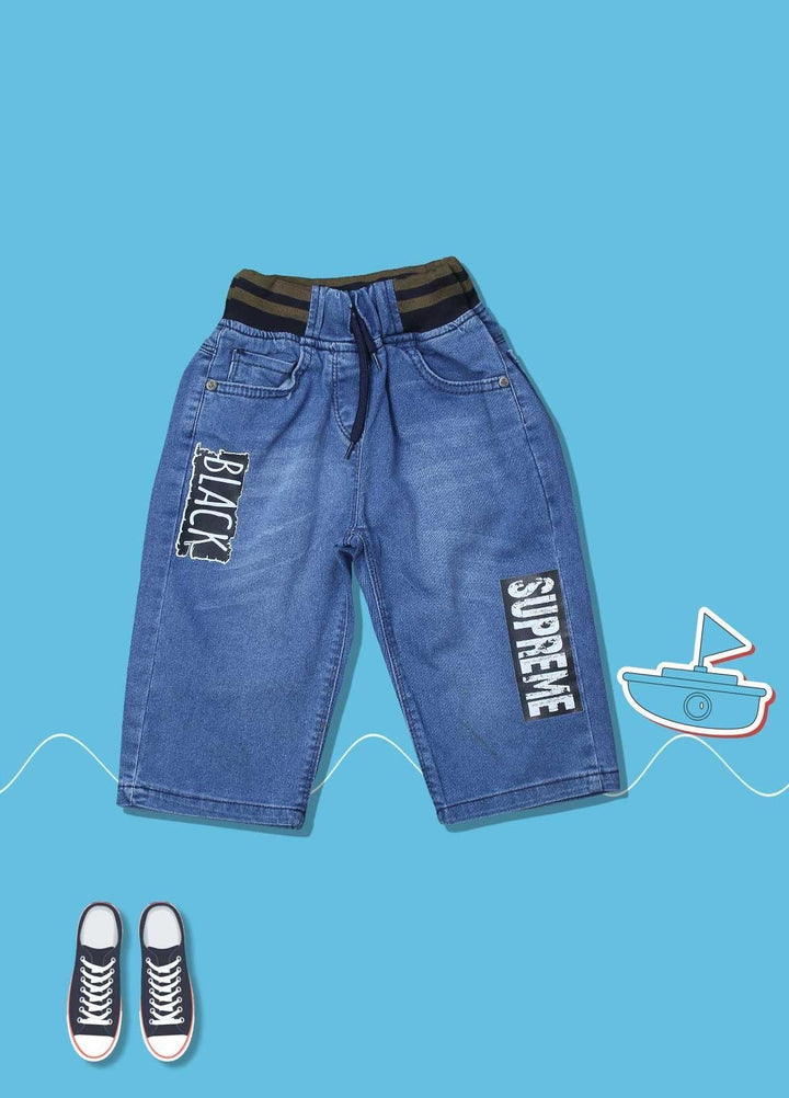 Sanaulla Exclusive Range Cotton Fancy Boys Short -  28212 Blue