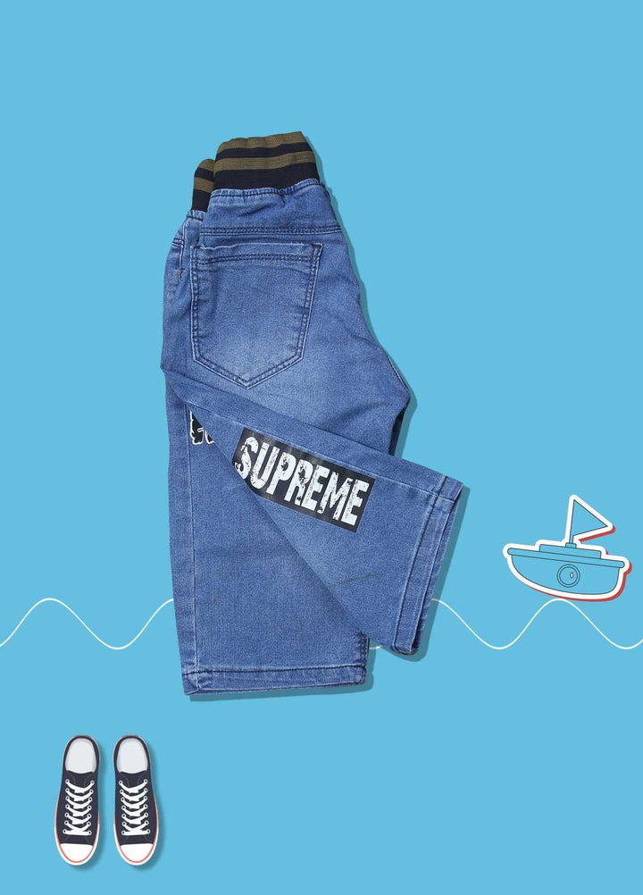 Sanaulla Exclusive Range Cotton Fancy Boys Short -  28212 Blue