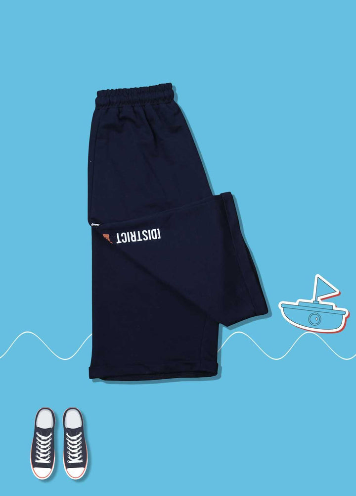 Sanaulla Exclusive Range Cotton Fancy Short for Boys -  D-838-2 Dark Blue