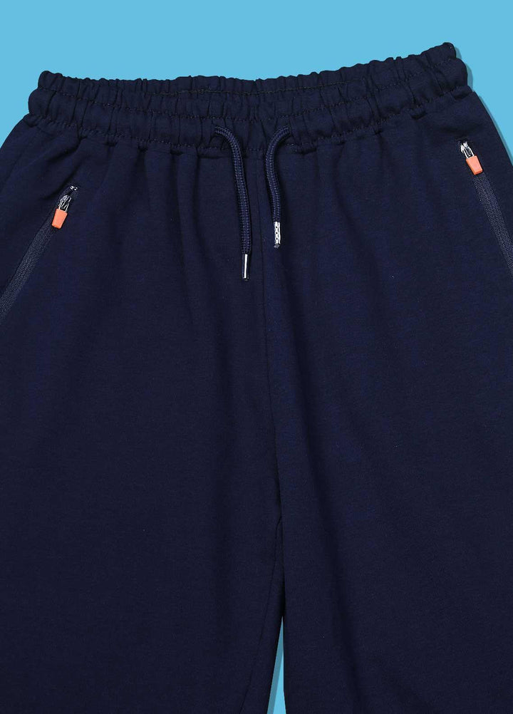 Sanaulla Exclusive Range Cotton Fancy Short for Boys -  D-838-2 Dark Blue
