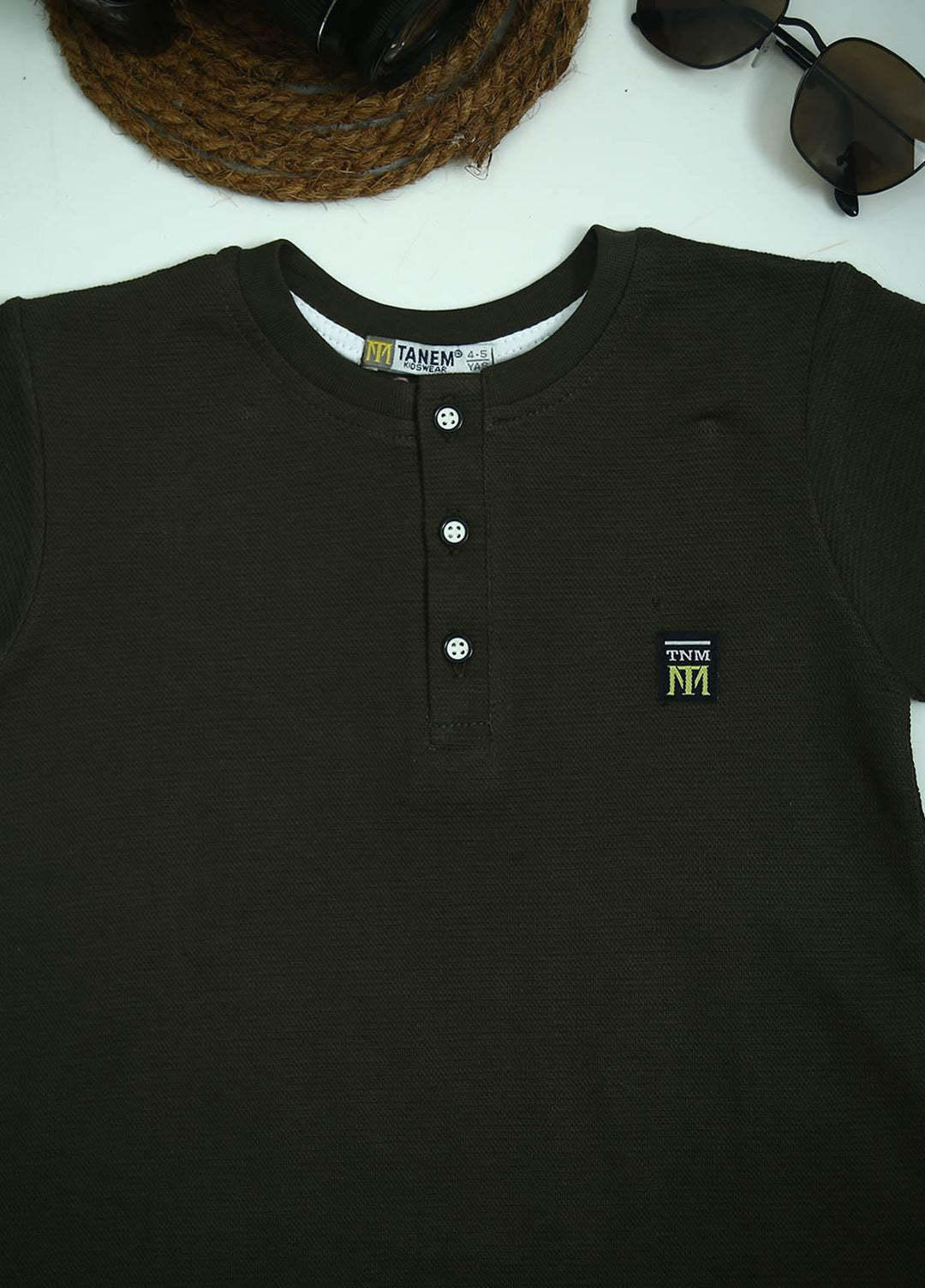 Sanaulla Exclusive Range Cotton Fancy T-Shirts for Boys -  1000895 Green