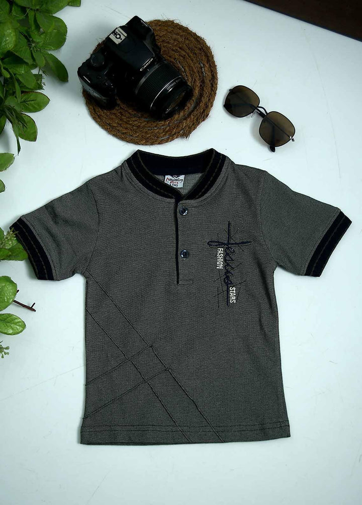 Sanaulla Exclusive Range Cotton Fancy Boys T-Shirts -  1005028 Green