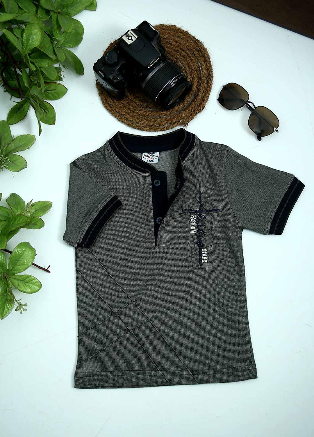 Sanaulla Exclusive Range Cotton Fancy Boys T-Shirts -  1005028 Green