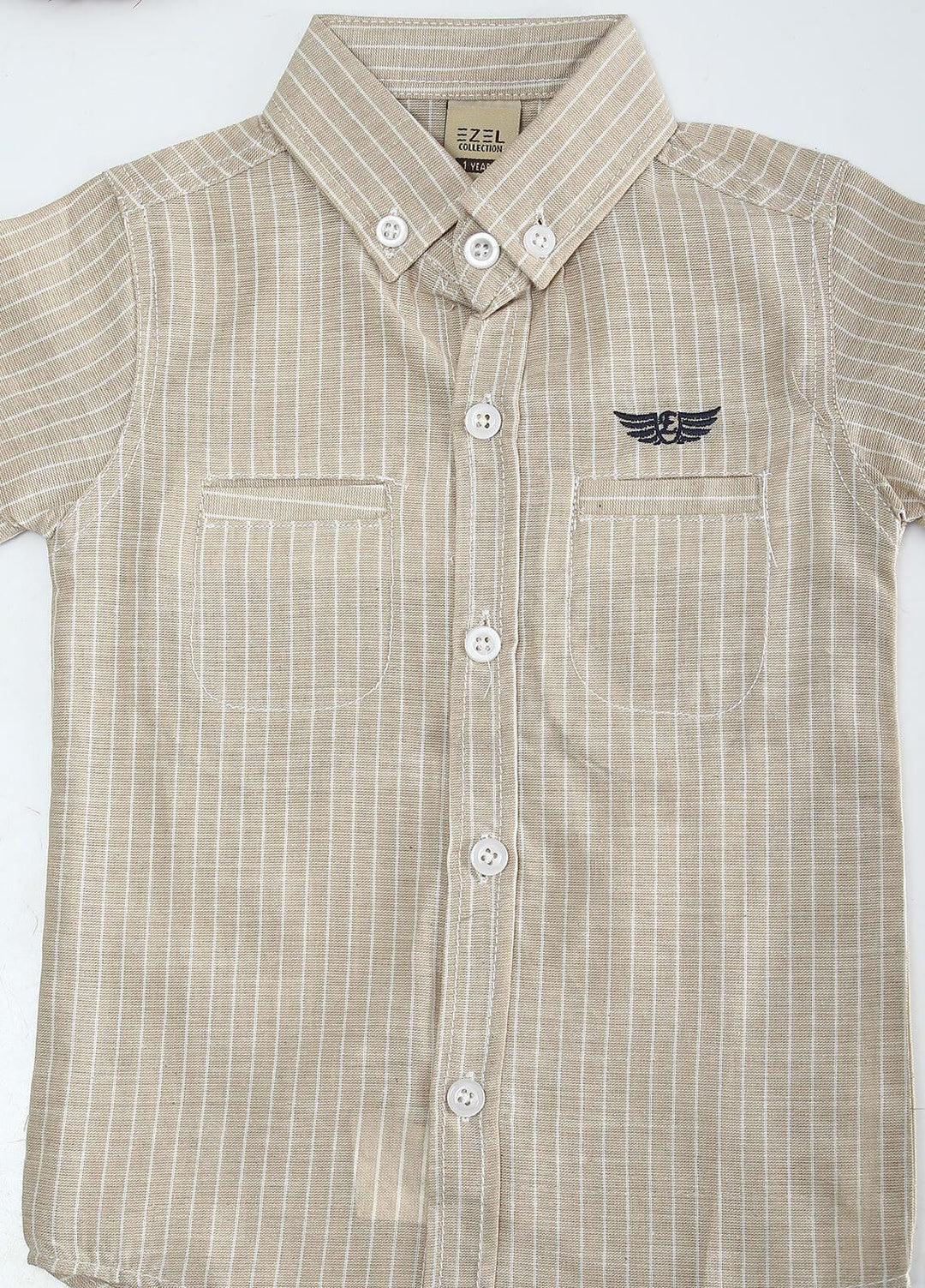 Sanaulla Exclusive Range Cotton Fancy Shirts for Boys -  1011 Fawn