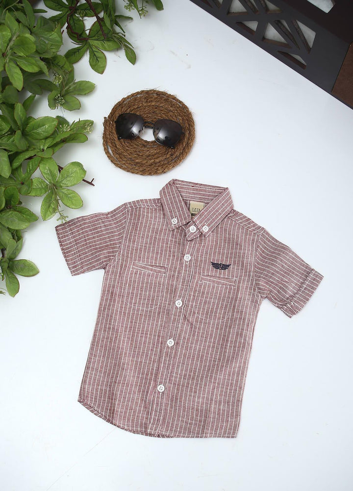 Sanaulla Exclusive Range Cotton Fancy Shirts for Boys -  1011 Rust