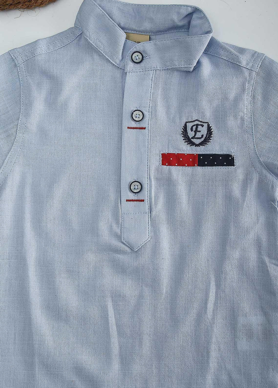 Sanaulla Exclusive Range Cotton Fancy Shirts for Boys -  1016 Sky Blue