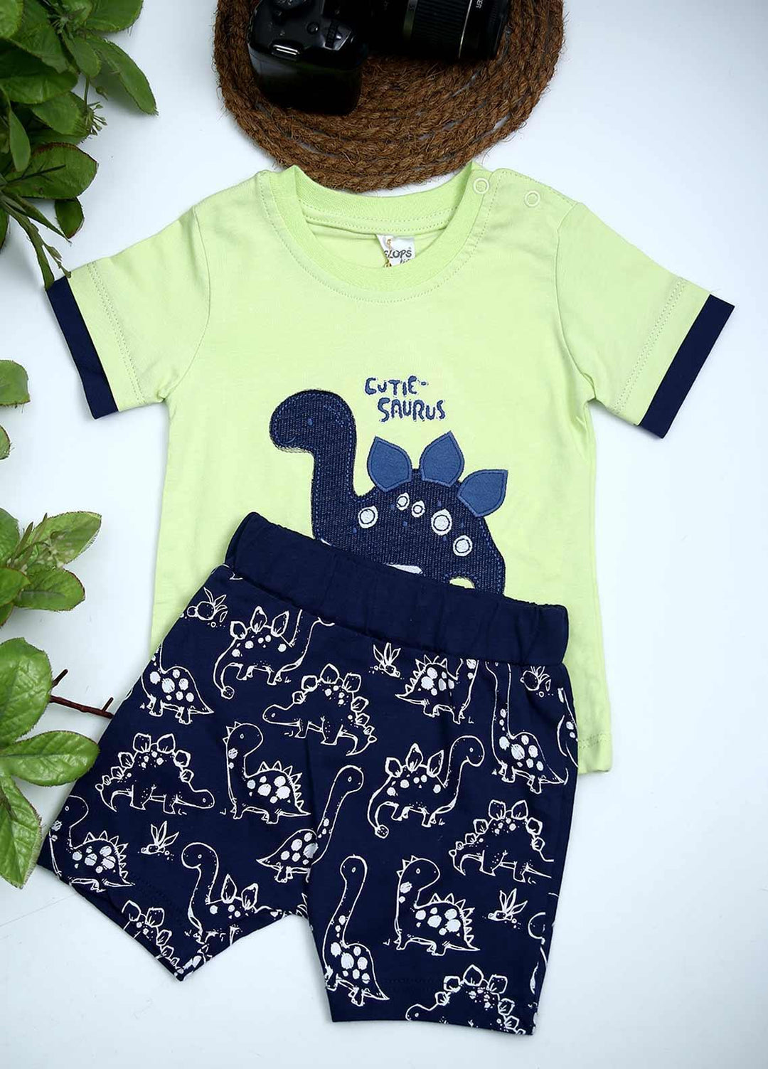 Sanaulla Exclusive Range Cotton Fancy Boys 2 Piece -  114535 L Green