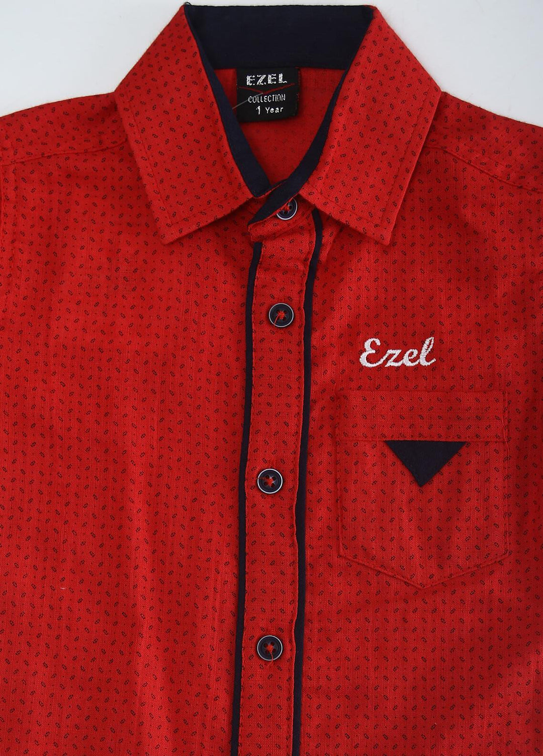 Sanaulla Exclusive Range Cotton Fancy Shirts for Boys -  127-128 Red