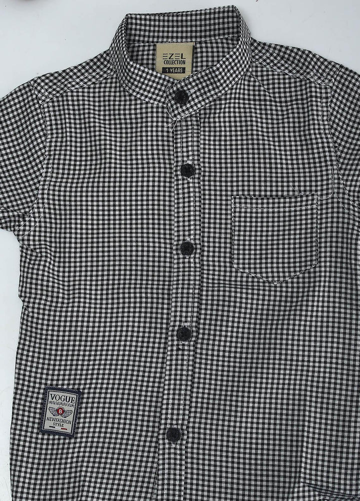 Sanaulla Exclusive Range Cotton Fancy Boys Shirts -  2028 Grey
