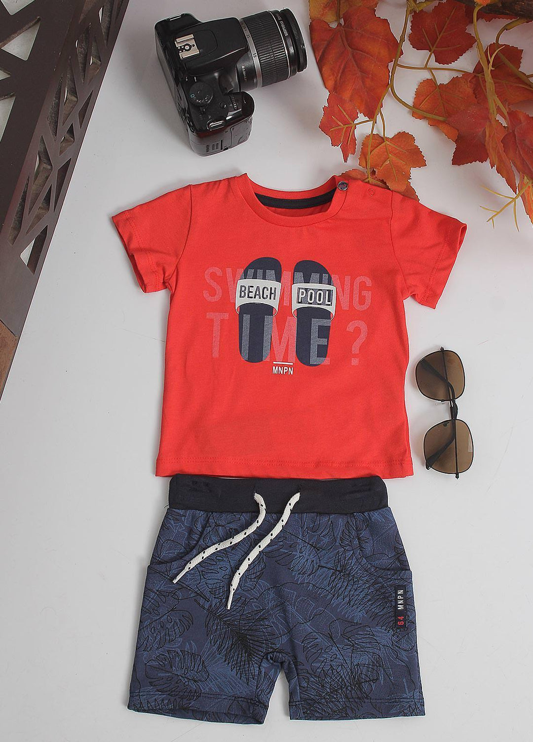 Sanaulla Exclusive Range Cotton Fancy Pret 2 Piece Suit for Boys -  3903 Orange