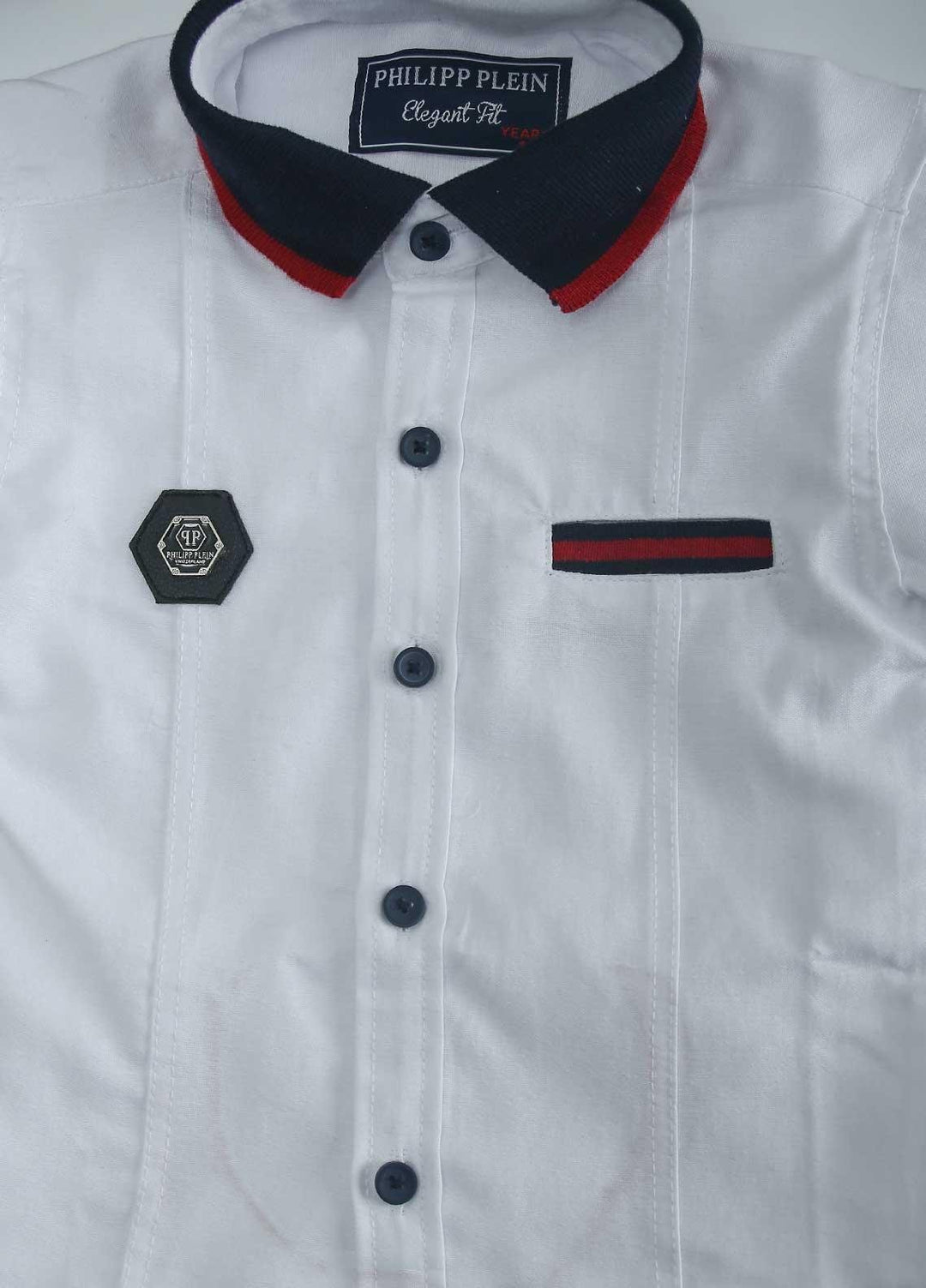 Sanaulla Exclusive Range Cotton Fancy Boys Shirts -  51 White