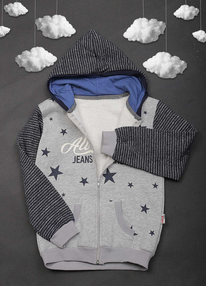 Sanaulla Exclusive Range Mix Casual Boys Upper -  534 Grey