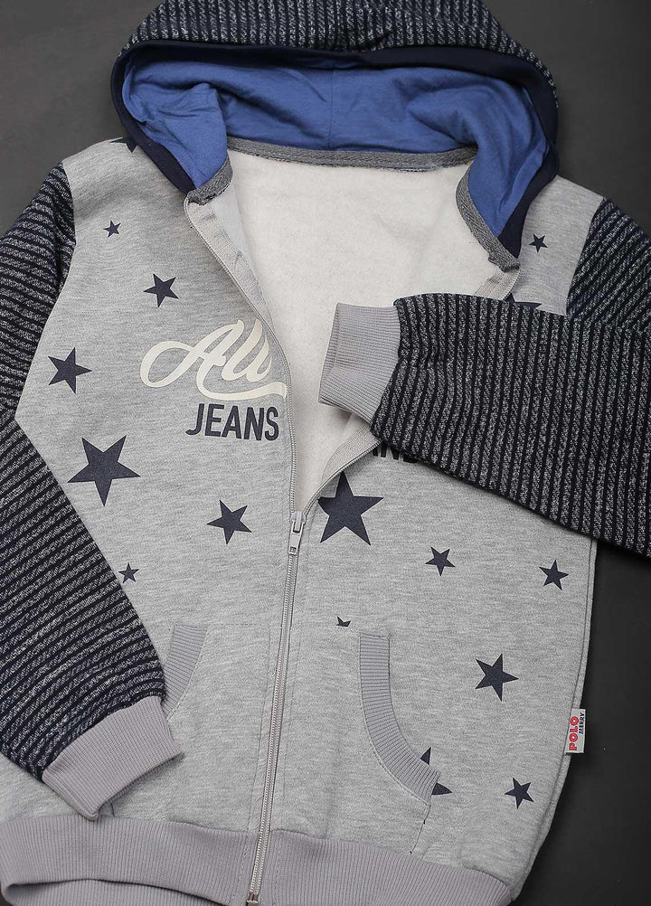 Sanaulla Exclusive Range Mix Casual Boys Upper -  534 Grey