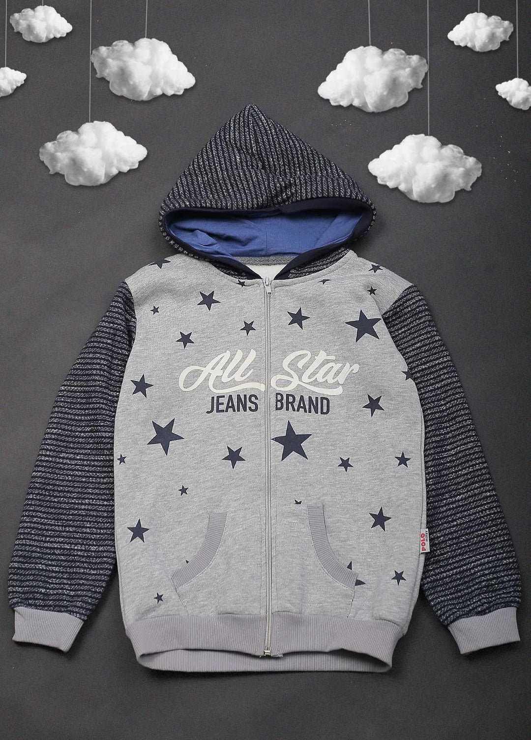 Sanaulla Exclusive Range Mix Casual Boys Upper -  534 Grey