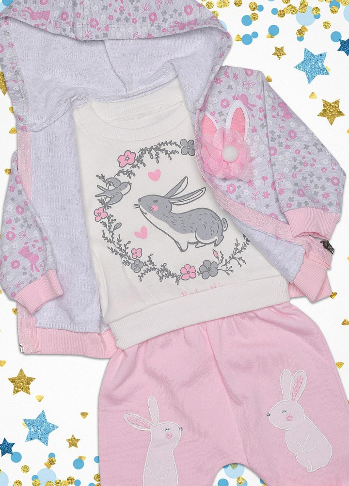 Sanaulla Exclusive Range  Fancy Girls Suit -  SU22KW  339960 Pink