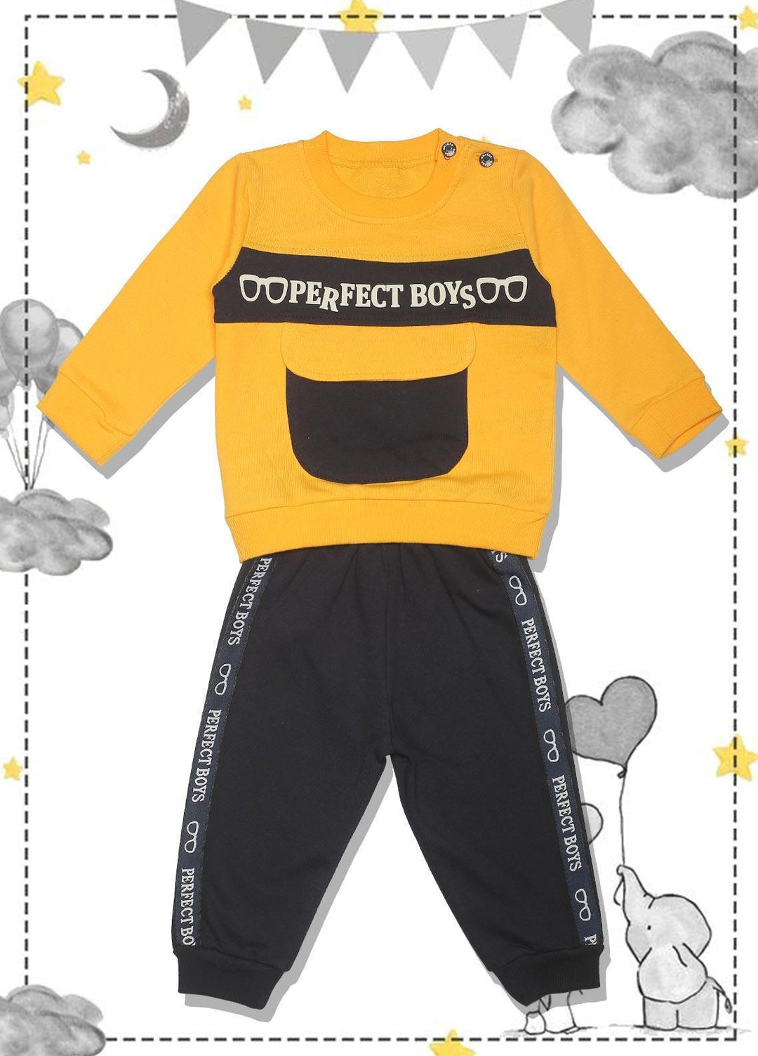 Sanaulla Exclusive Range  Fancy Suit for Boys -  SU22KW 333309 Yellow