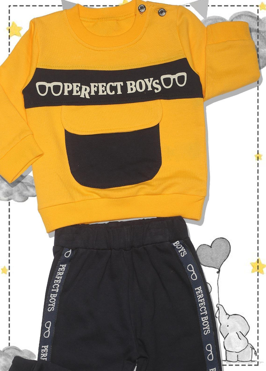 Sanaulla Exclusive Range  Fancy Suit for Boys -  SU22KW 333309 Yellow