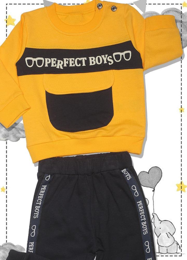 Sanaulla Exclusive Range  Fancy Suit for Boys -  SU22KW 333309 Yellow