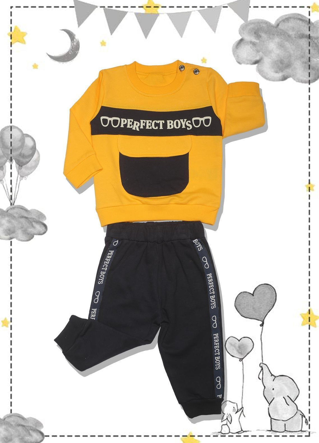 Sanaulla Exclusive Range  Fancy Suit for Boys -  SU22KW 333309 Yellow