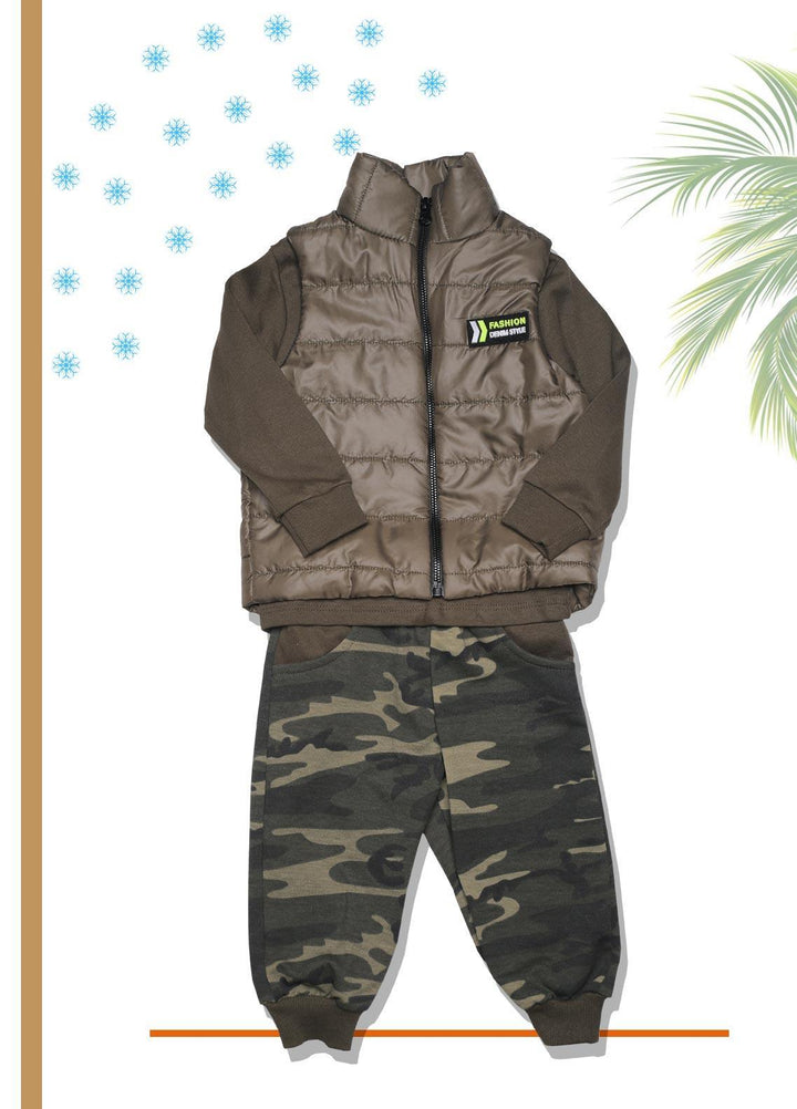 Sanaulla Exclusive Range  Fancy Boys Suit -  SU22KW 333277 Green