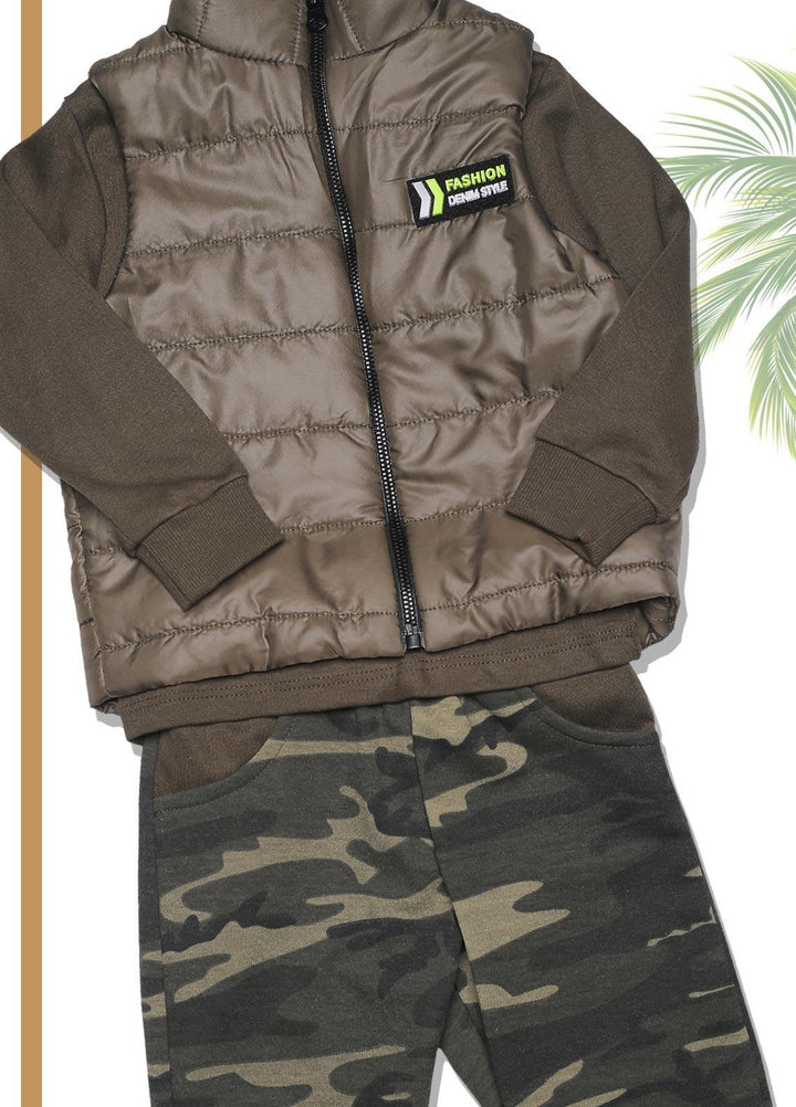 Sanaulla Exclusive Range  Fancy Boys Suit -  SU22KW 333277 Green