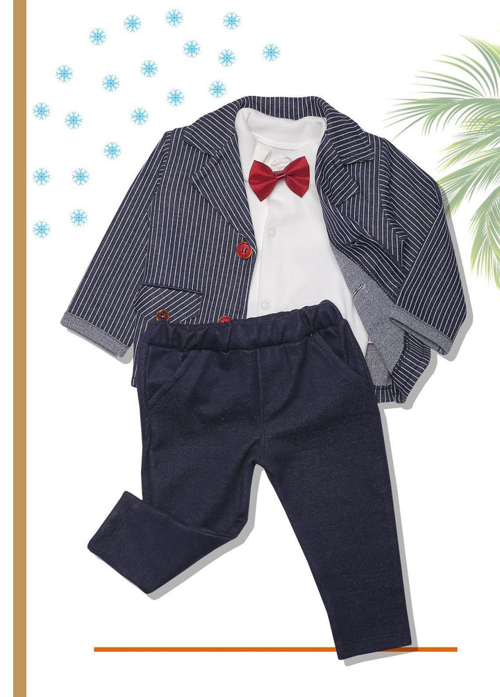 Sanaulla Exclusive Range  Fancy Boys Suit -  SU22KW 335593 Blue