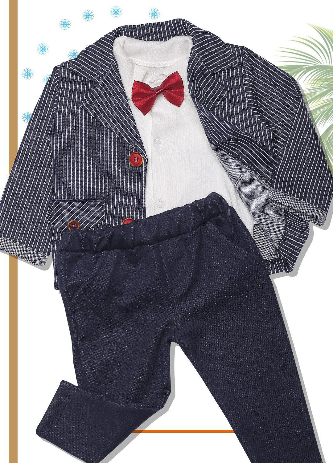 Sanaulla Exclusive Range  Fancy Boys Suit -  SU22KW 335593 Blue