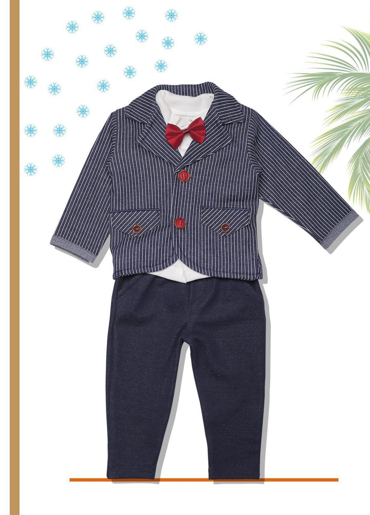 Sanaulla Exclusive Range  Fancy Boys Suit -  SU22KW 335593 Blue