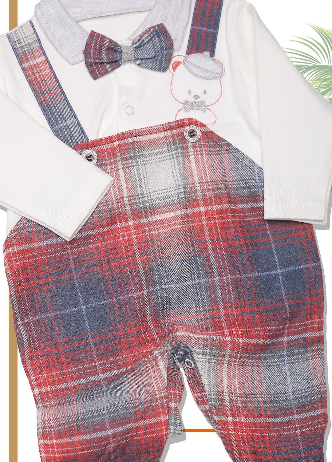 Sanaulla Exclusive Range  Fancy Boys Romper -  SU22KW 341675 Rust