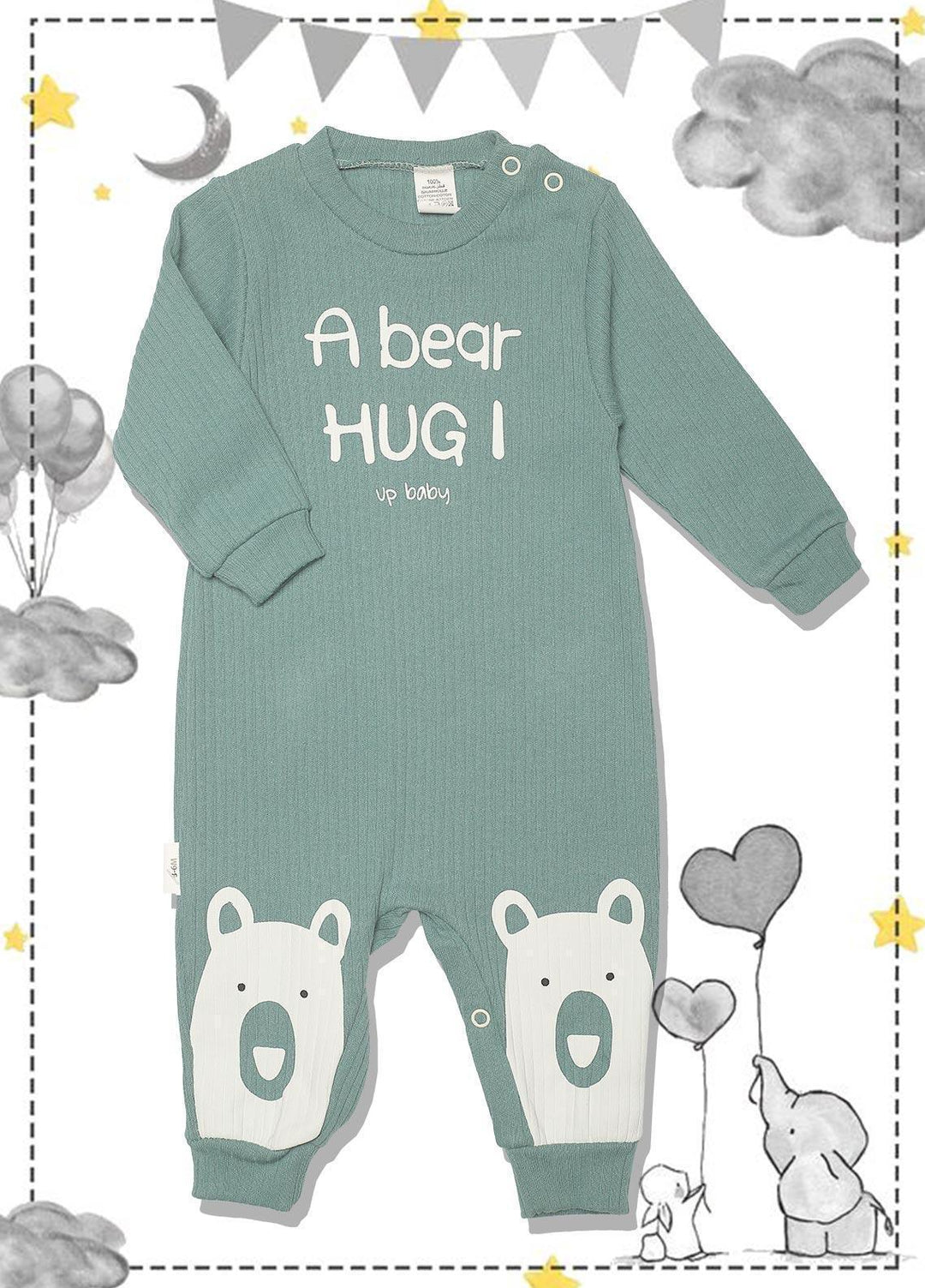 Sanaulla Exclusive Range  Fancy Boys Romper -  SU22KW 342733 Green