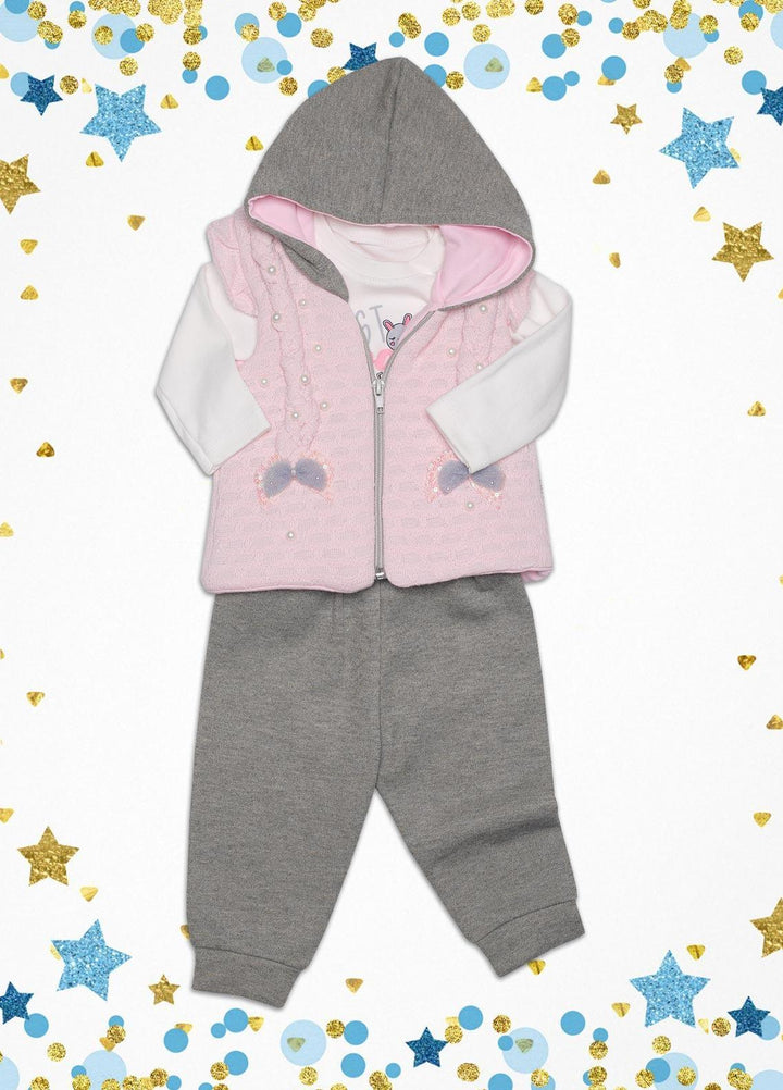 Sanaulla Exclusive Range  Fancy Girls Suit -  SU22KW 342327 Pink