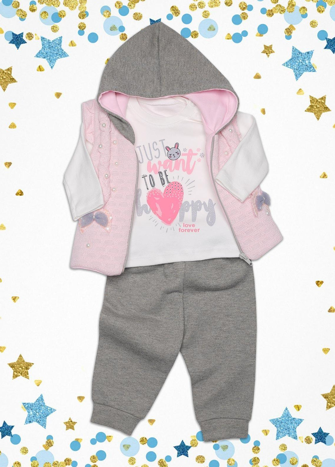 Sanaulla Exclusive Range  Fancy Girls Suit -  SU22KW 342327 Pink