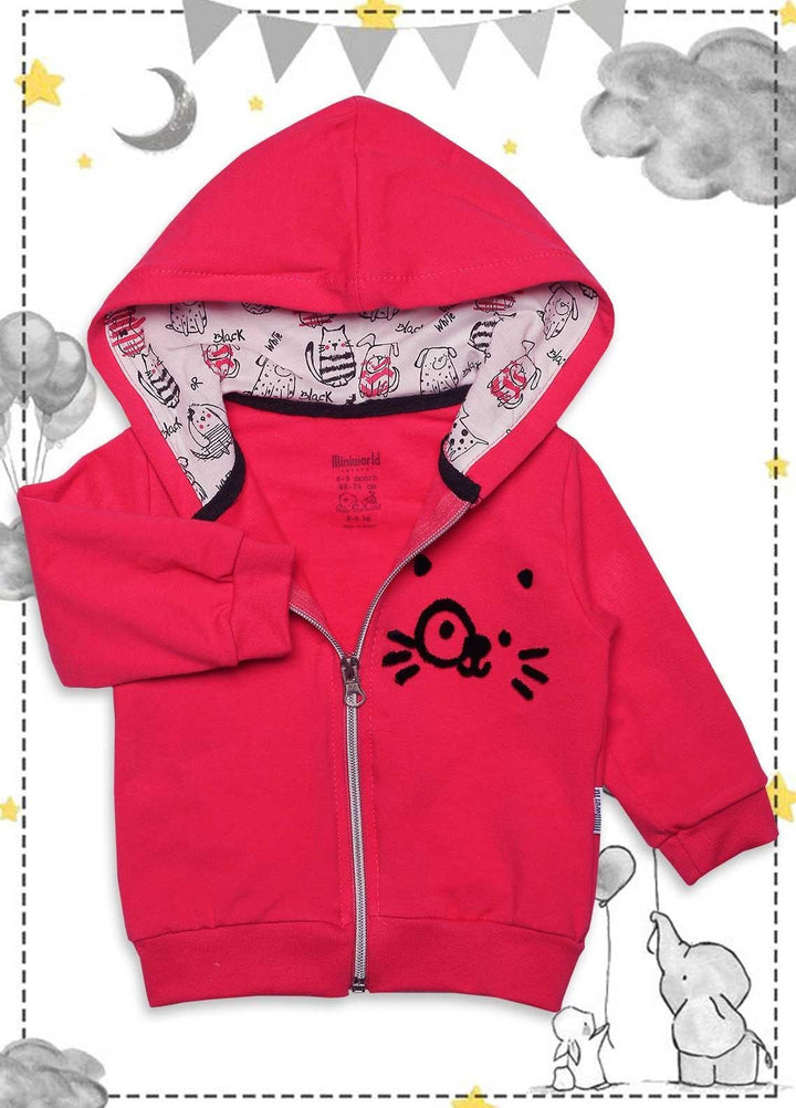 Sanaulla Exclusive Range  Fancy Kids Jacket -  126181 Pink