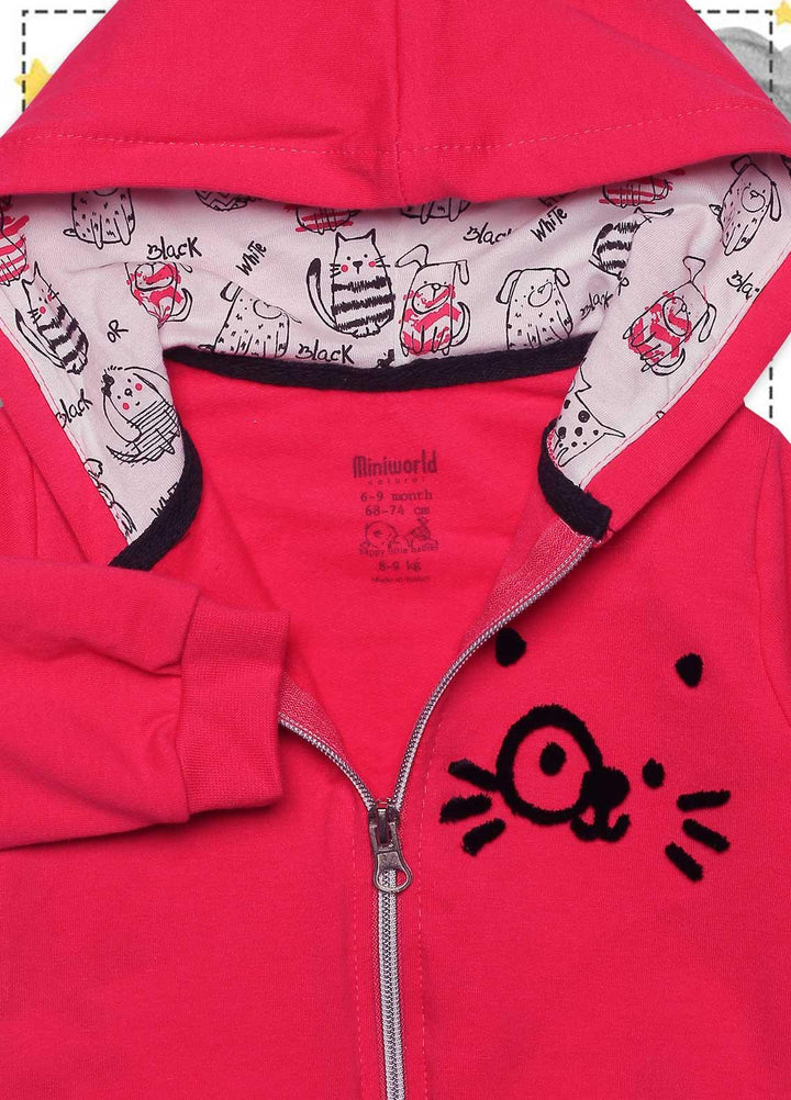 Sanaulla Exclusive Range  Fancy Kids Jacket -  126181 Pink