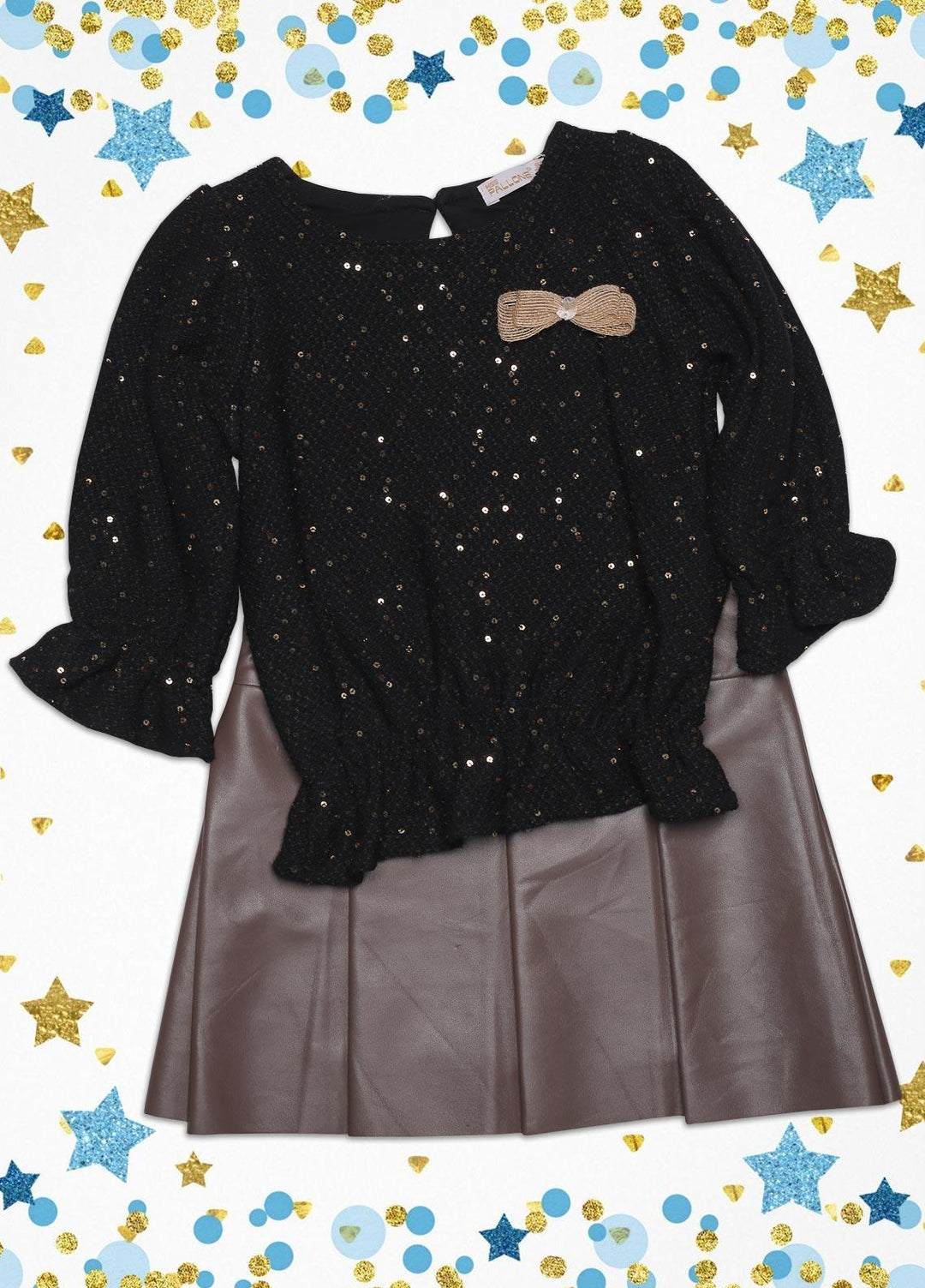 Sanaulla Exclusive Range  Fancy Suit for Girls -  SU22KW 333333 Black