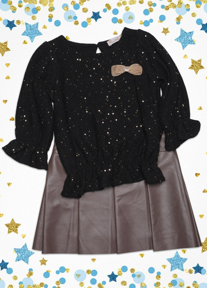 Sanaulla Exclusive Range  Fancy Suit for Girls -  SU22KW 333333 Black