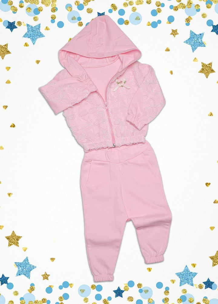 Sanaulla Exclusive Range  Fancy Kids Suit -  SU22KW 332774 Pink