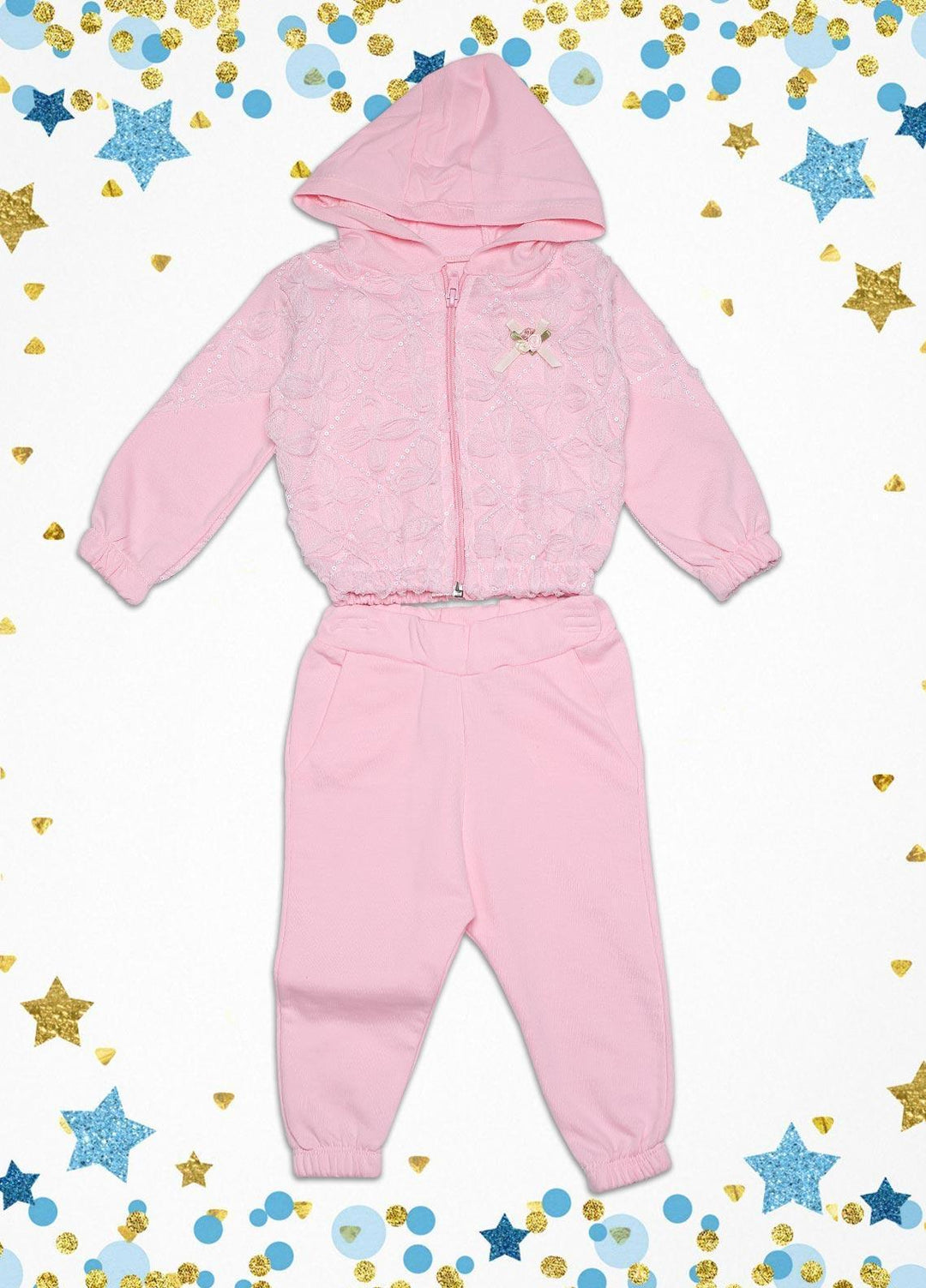 Sanaulla Exclusive Range  Fancy Kids Suit -  SU22KW 332774 Pink