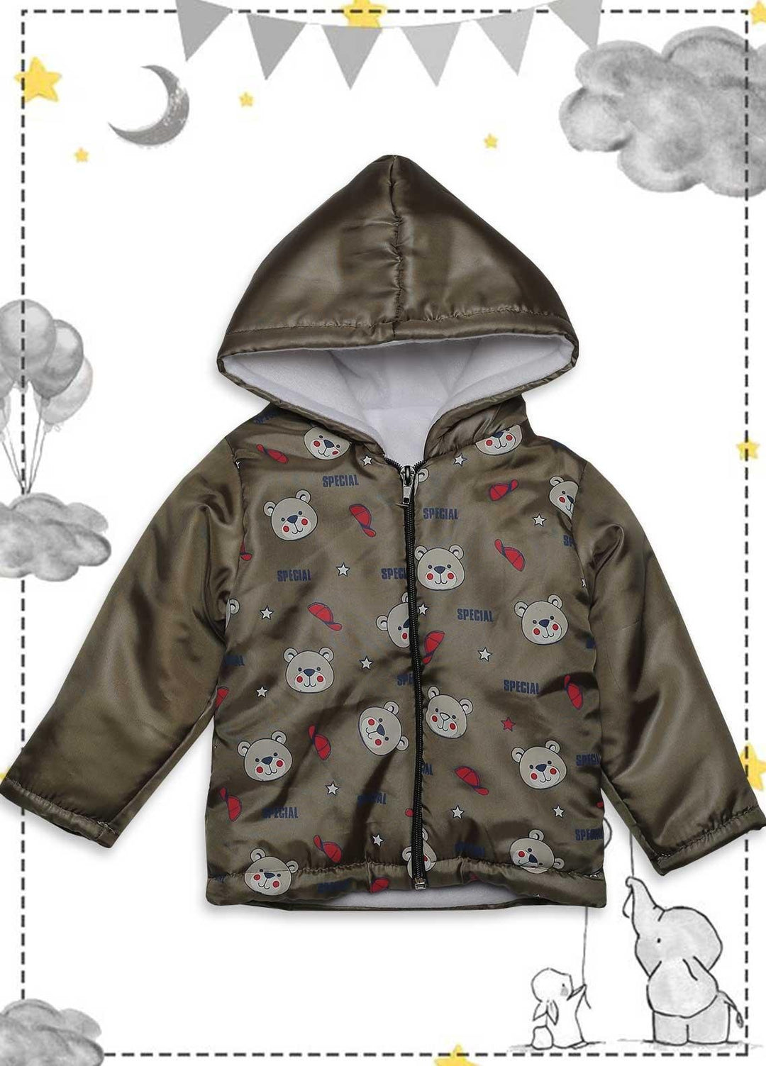 Sanaulla Exclusive Range  Fancy Jacket for Kids -  340809 Green