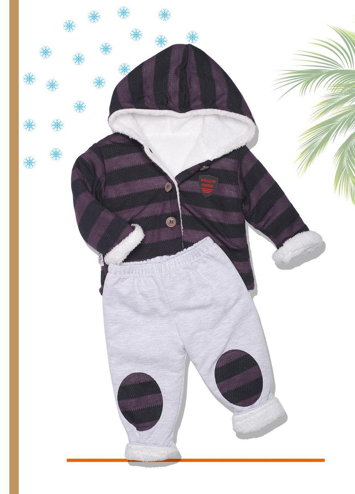 Sanaulla Exclusive Range  Fancy Boys Suit -  SU22KW 341027 Purple