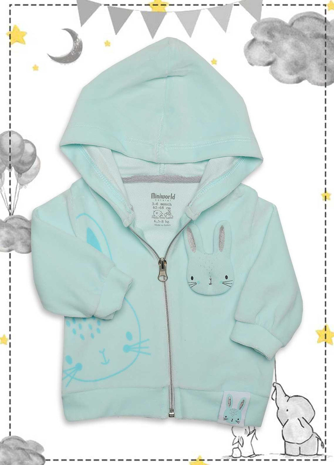 Sanaulla Exclusive Range  Fancy Jacket for Kids -  341614 Sky Blue