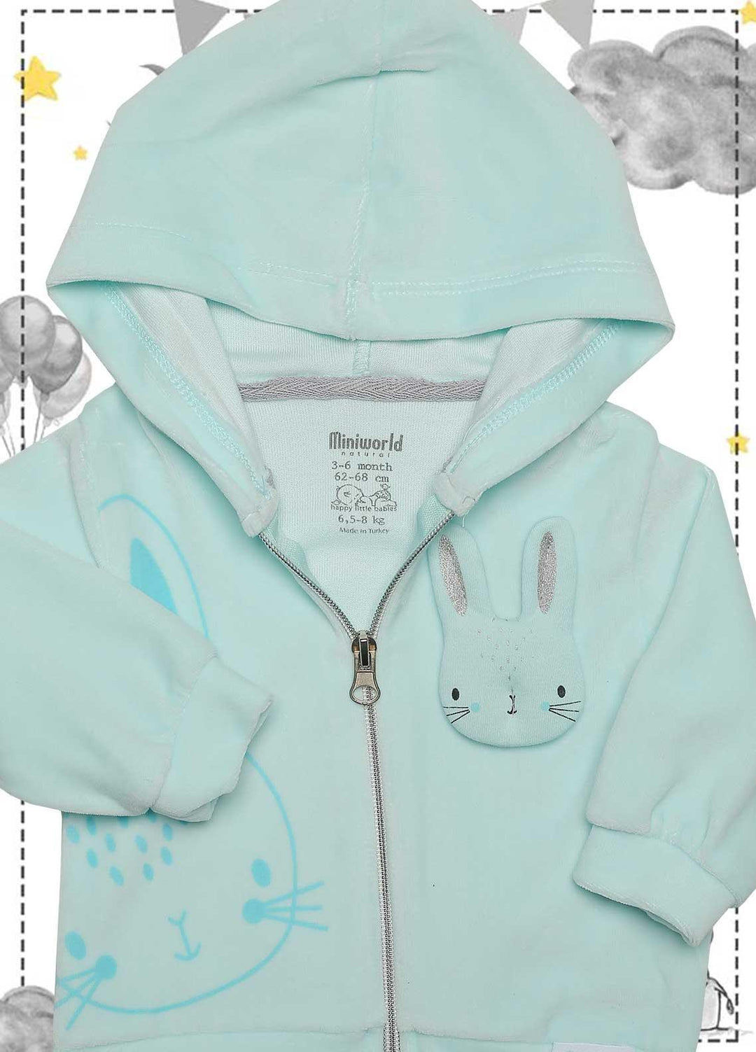 Sanaulla Exclusive Range  Fancy Jacket for Kids -  341614 Sky Blue