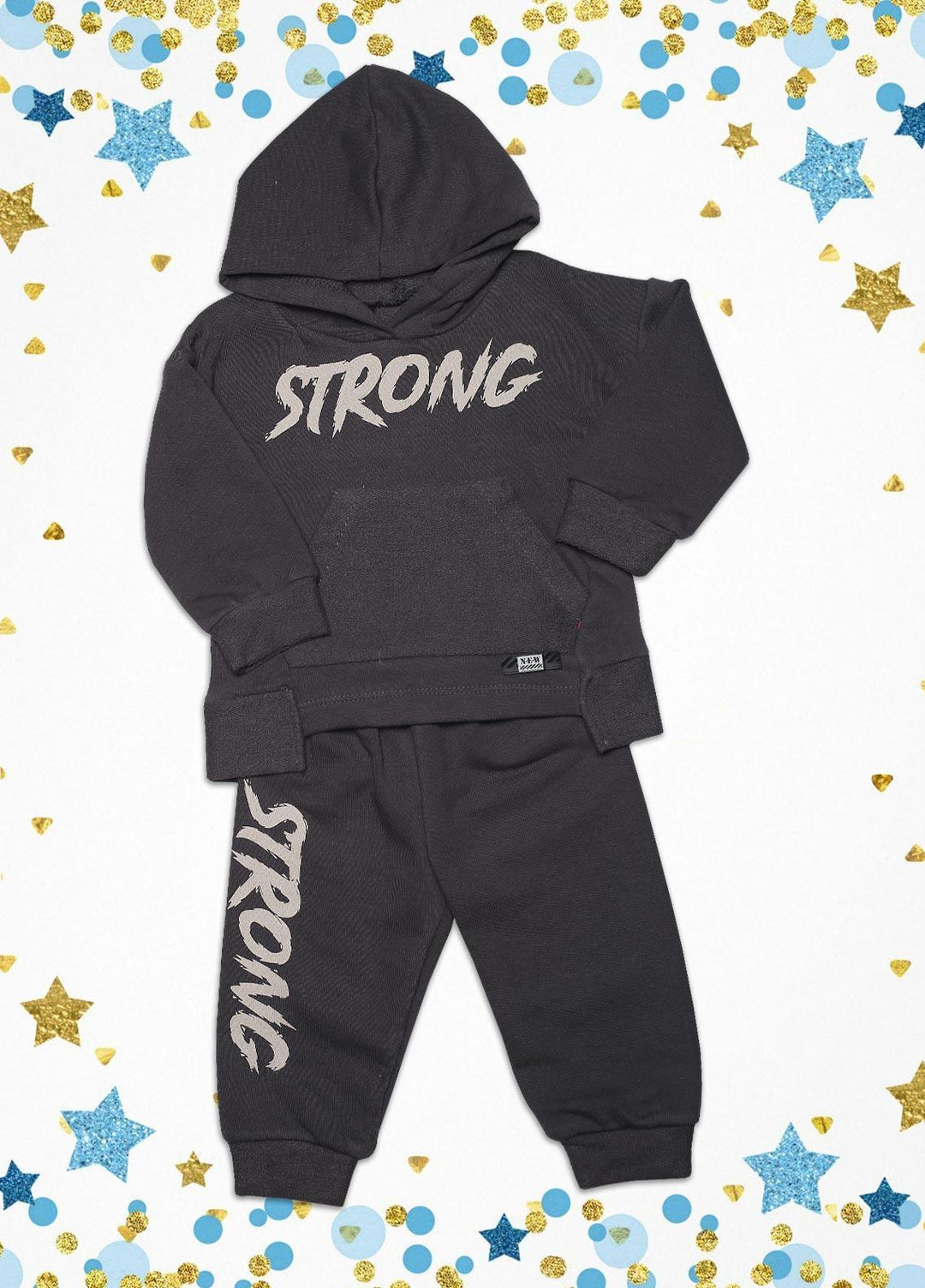 Sanaulla Exclusive Range  Fancy Kids Suit -  SU22KW  342994 D Grey